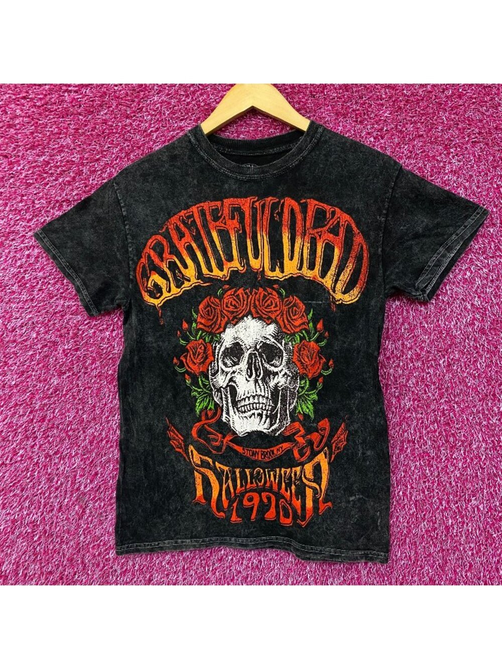 Grateful Dead Halloween 1970 Rock Band Mineral Wash T-Shirt Small
